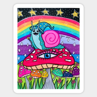 Snail Wizard Sticker